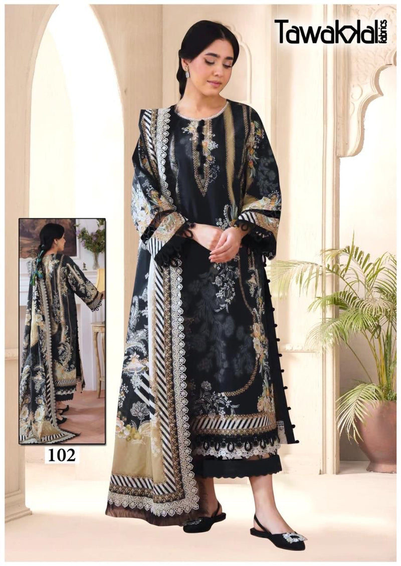 Tawakkal Saba Luxury Lawn Cotton Collection Printed Karachi Salwar Kameez