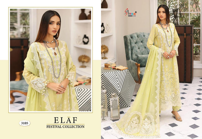 Shree Fabs Elaf Festival Collection Cotton With Fancy Embroidery Designer Salwar Kameez