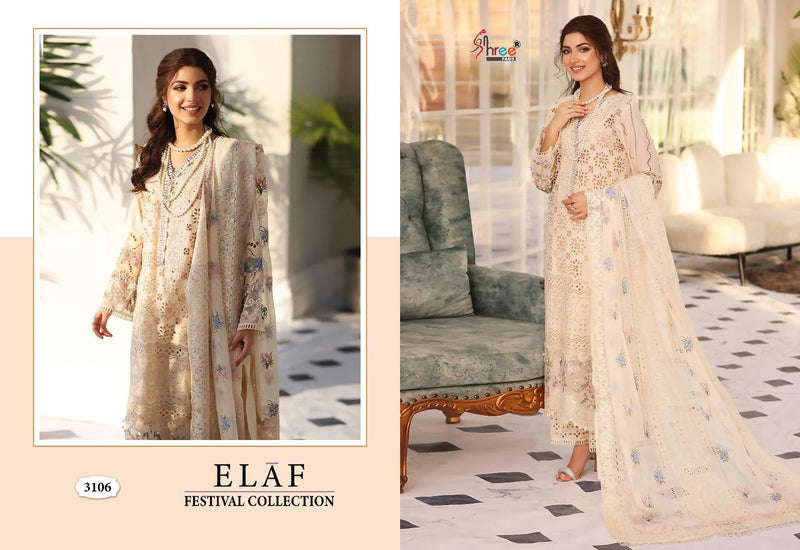 Shree Fabs Elaf Festival Collection Cotton With Fancy Embroidery Designer Salwar Kameez