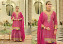 Eba Lifestyle Armani Vol 7 Heavy Chinon Embroidered Work Sharara Suit