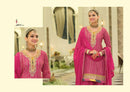 Eba Lifestyle Armani Vol 7 Heavy Chinon Embroidered Work Sharara Suit