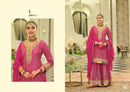 Eba Lifestyle Armani Vol 7 Heavy Chinon Embroidered Work Sharara Suit
