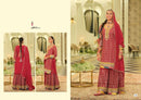 Eba Lifestyle Armani Vol 7 Heavy Chinon Embroidered Work Sharara Suit