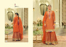 Eba Lifestyle Armani Vol 7 Heavy Chinon Embroidered Work Sharara Suit