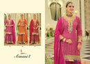 Eba Lifestyle Armani Vol 7 Heavy Chinon Embroidered Work Sharara Suit