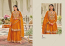 Eba Lifestyle Lashkara Heavy Designer Chinon Embroidered Work Salwar Suit