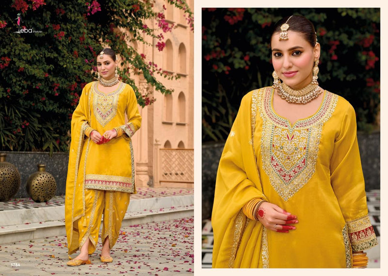 Eba Lifestyle Meraki Simar Embroidery Work Designer Wear Suit