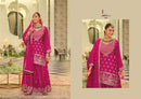 Eba Lifestyle Rangoli Chinon Embroidered Work Designer Wear Sharara Suit