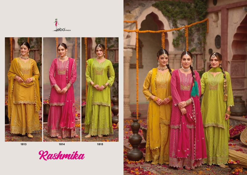 Eba Lifestyle Rashmika Chinon Digital Print Designer Wear Salwar Suit