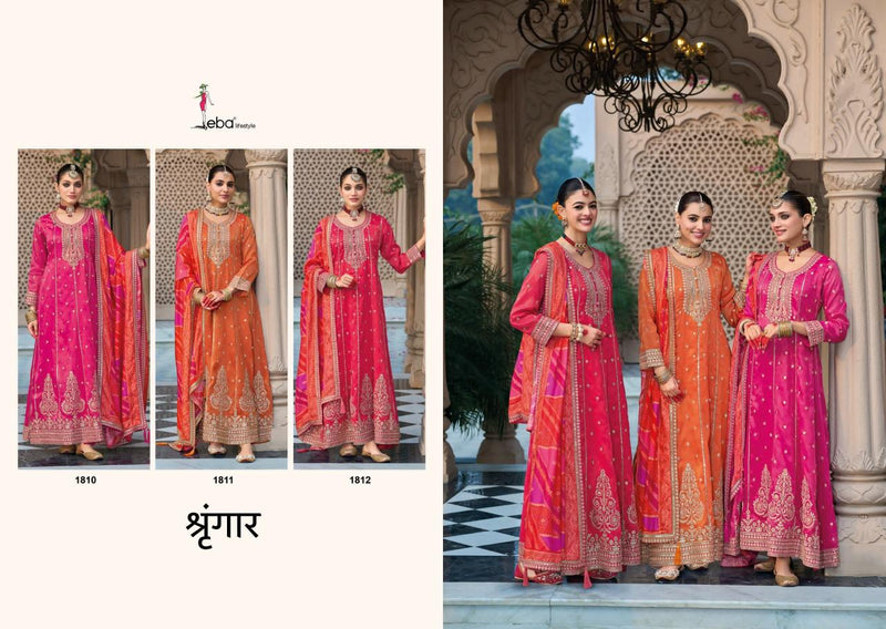 Eba Lifestyle Shringar Heavy Simar Embroidered Work Designer Wear Suit