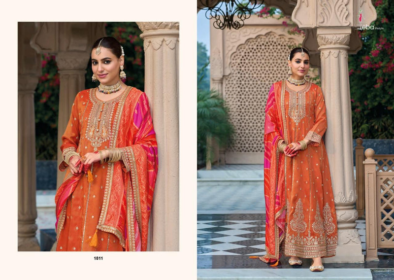 Eba Lifestyle Shringar Heavy Simar Embroidered Work Designer Wear Suit