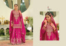 Eba Lifestyle Suhani Fancy Chinon Embroidered Work Designer Sharara Suit