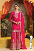 S4U by Shivali – Festive Diaries Vol. 28 | D.No 231479 | Designer Embroidered Sharara Set