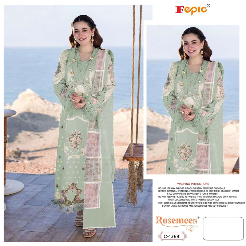 Fepic Rosemeen C 1369  Cotton Embroidered Pakistani Designer Heavy Embroidery Salwar Kameez