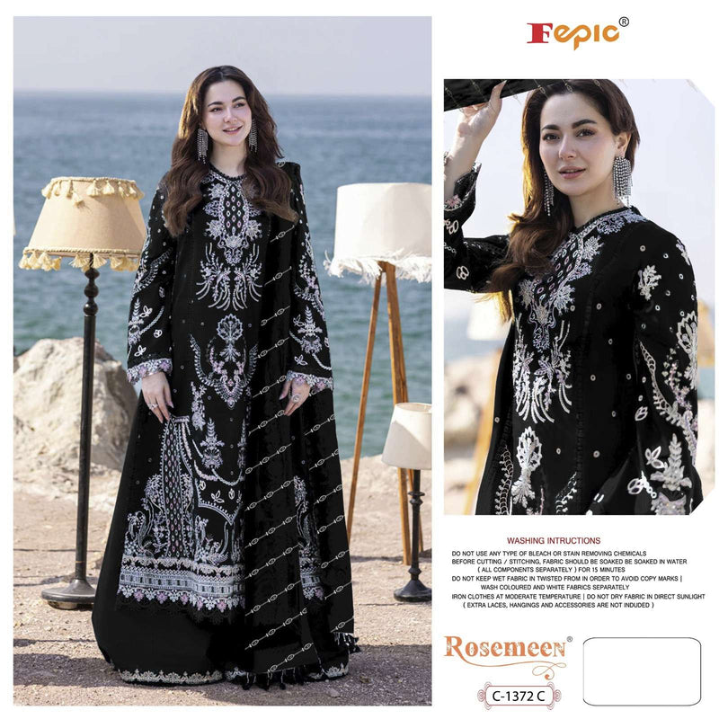 Fepic Rosemeen C 1372 Heavy Rayon Embroidered Wedding Wear Pakistani Salwar Suit