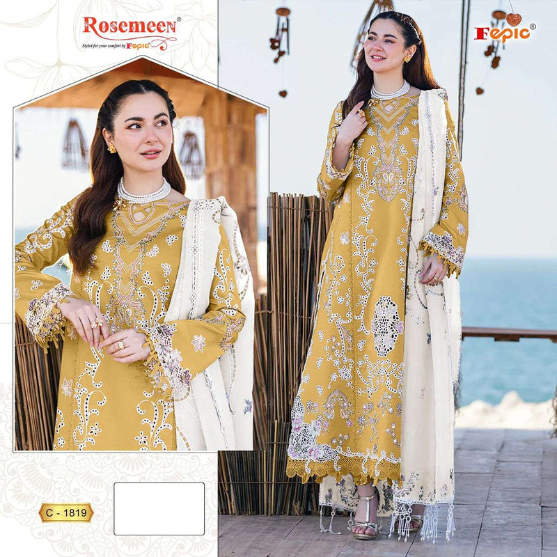 Fepic Rosemeen C 1819 Rayon Embroidered Pakistani Salwar Suit