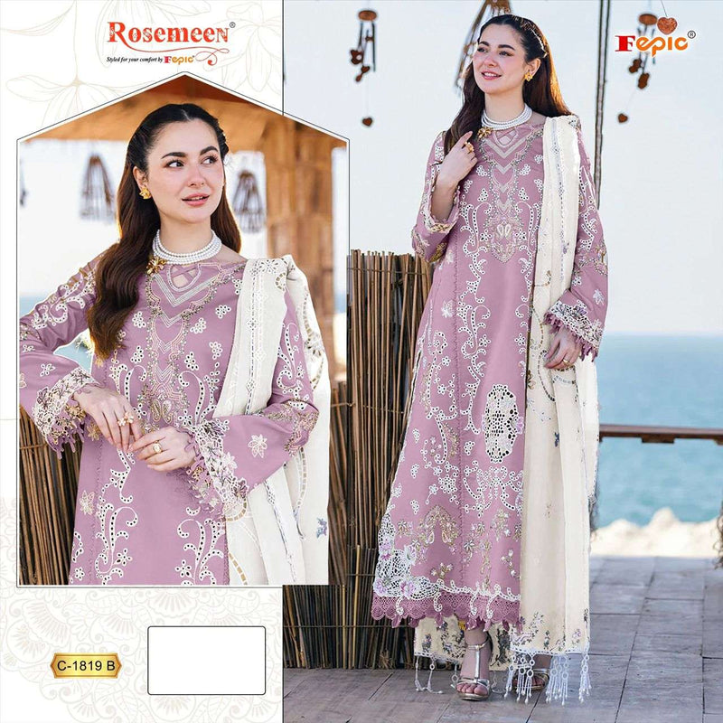 Fepic Rosemeen C 1819 Rayon Embroidered Pakistani Salwar Suit