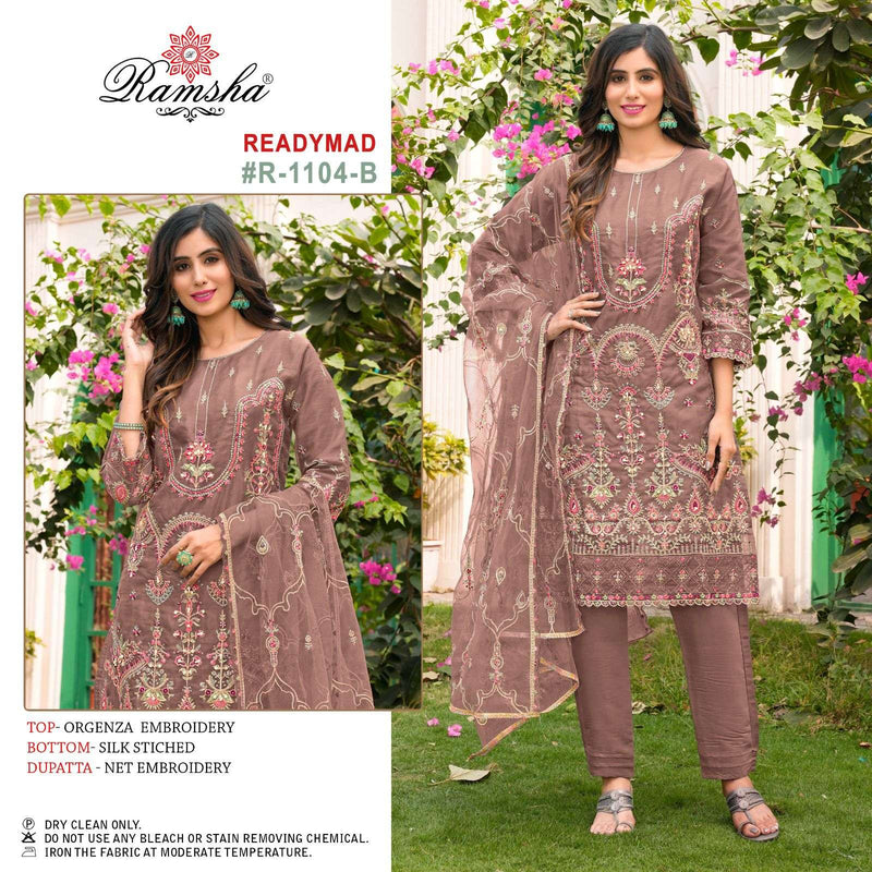 Fepic Rosemeen R 1104 Organza Embroidery Fancy Designer Pret Kurti