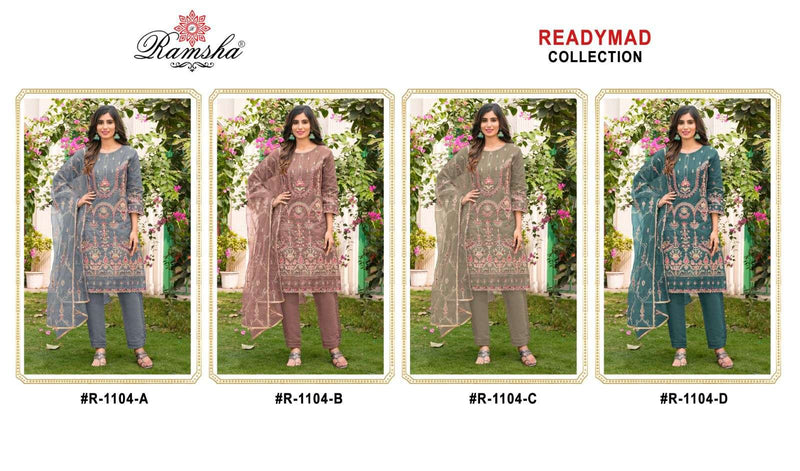 Fepic Rosemeen R 1104 Organza Embroidery Fancy Designer Pret Kurti