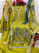 Fepic Suits Rosemeen C 1973 Organza Embroidered Pakistani Salwar Suit