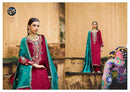 Fourdots Elegance Makhmali Velvet Khatli Work Embroidered Salwar Kameez