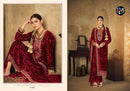 Fourdots Gulnaar Vol 2 Pure Velvet Embroidered Work Designer Suit