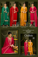 Fourdots Quinn Jacquard Slef Embroidered Khatli Handwork Salwar Kameez