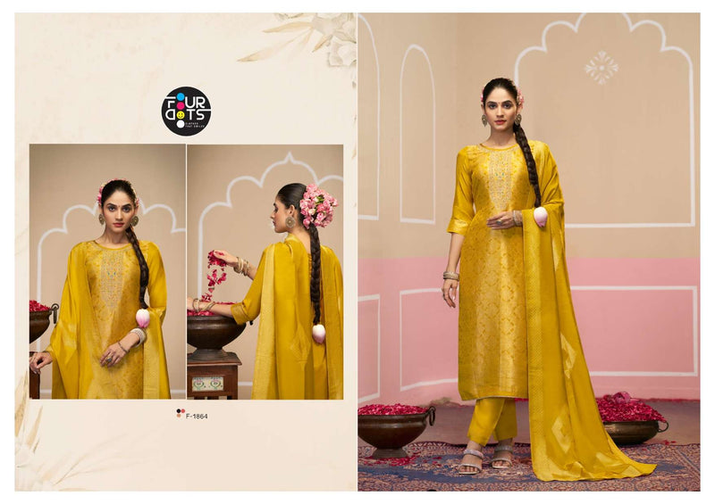 Fourdots Silas Viscose Silk Jacquard Work Salwar Kameez