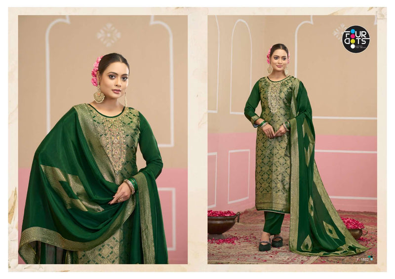 Fourdots Silas Viscose Silk Jacquard Work Salwar Kameez