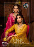 Fourdots Emmi Viscose Pashmina Jacquard Designer Work Suit