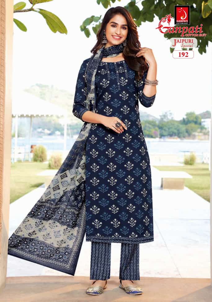 Ganpati Jaipuri Special Vol 7 Cotton Printed Regular Wear Salwar Suits