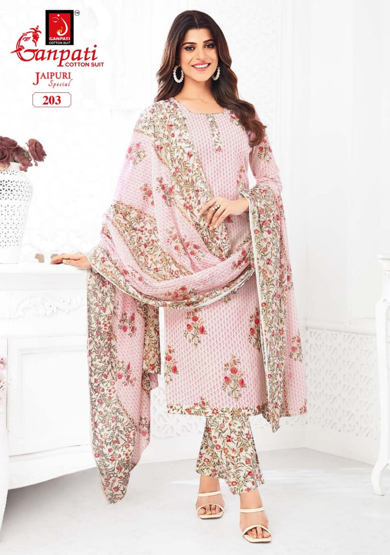 Ganpati Jaipuri Special Vol 7 Cotton Printed Regular Wear Salwar Suits