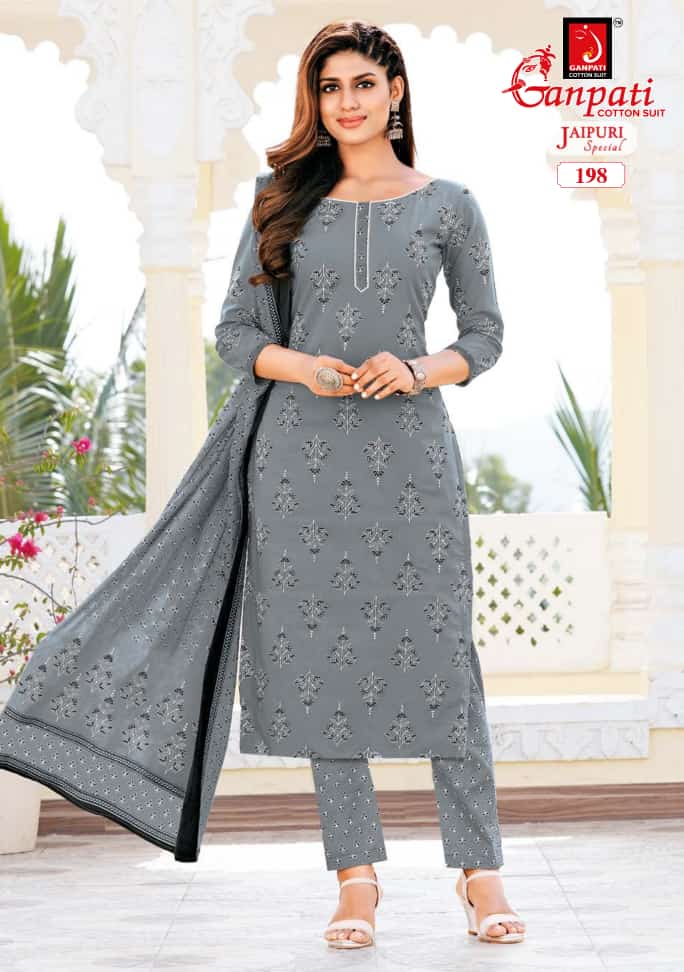 Ganpati Jaipuri Special Vol 7 Cotton Printed Regular Wear Salwar Suits