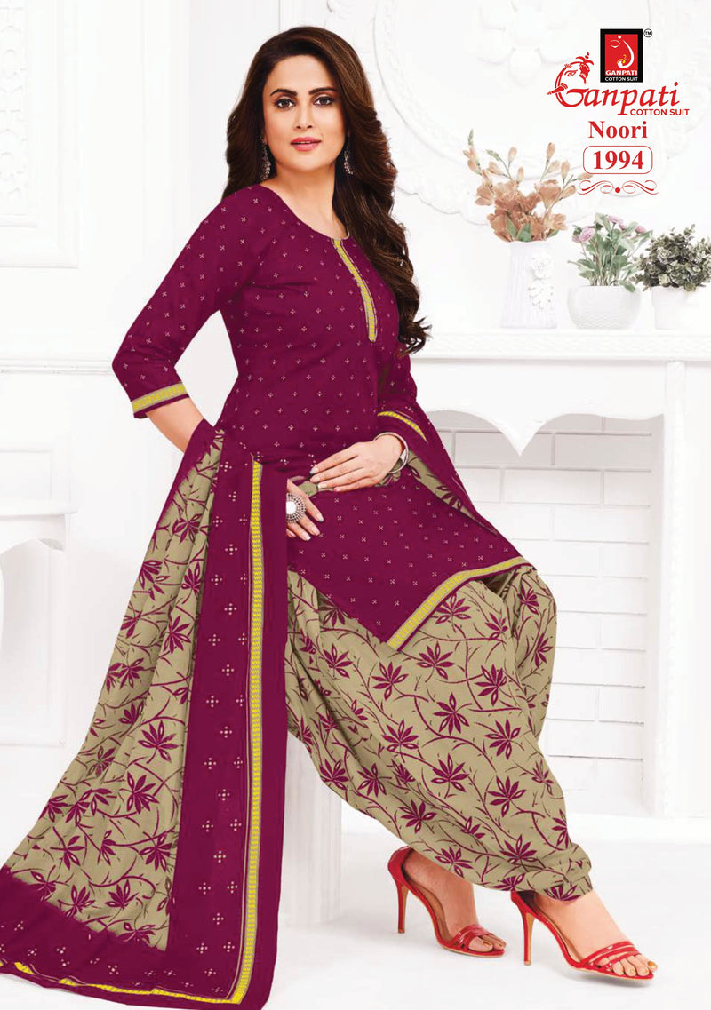 Ganpati Noori Patiyala Vol 8 Cotton Printed Designer Salwar Suit Collection