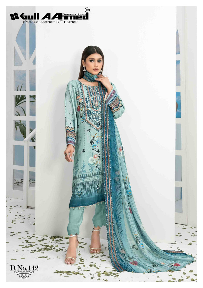 Gull Aahmed Vol 15 Printed Lawn Cotton Salwar Suits