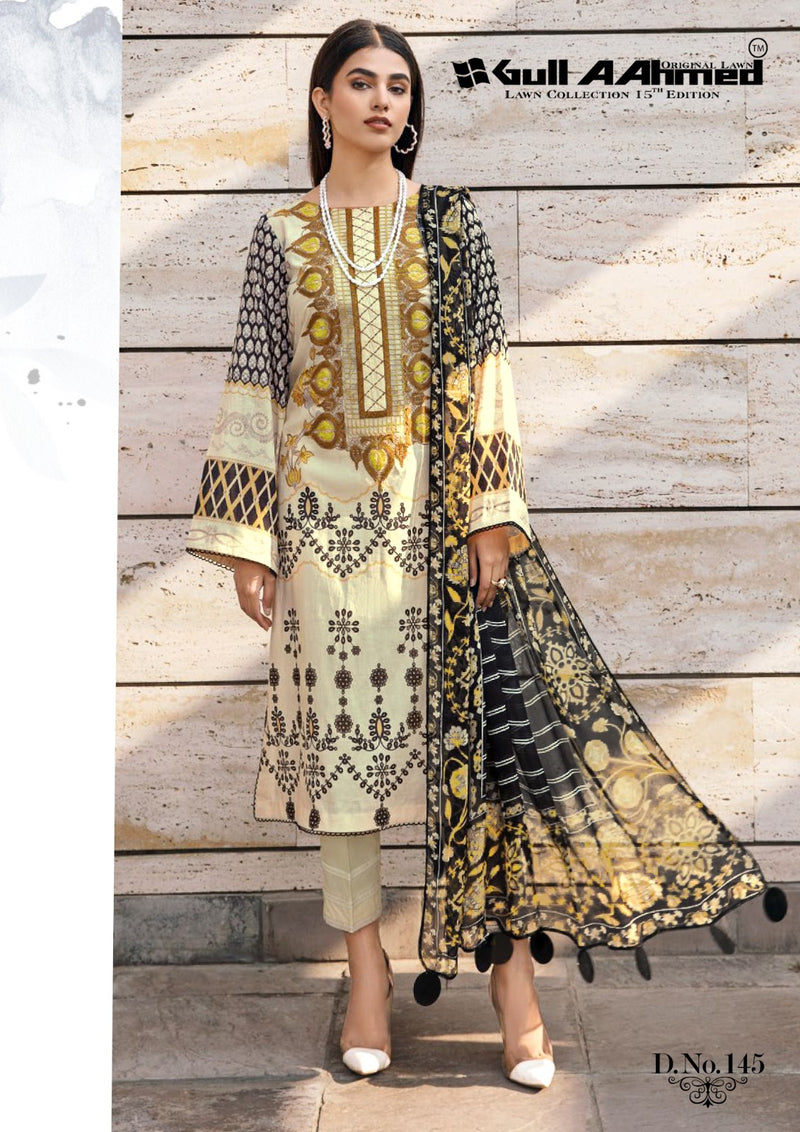 Gull Aahmed Vol 15 Printed Lawn Cotton Salwar Suits