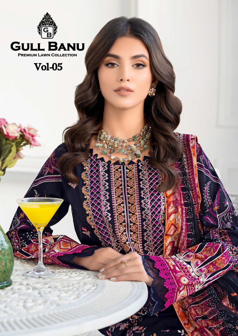 Gull Aahmed Gull Banu Vol 5 Pure Lawn Cotton Suits