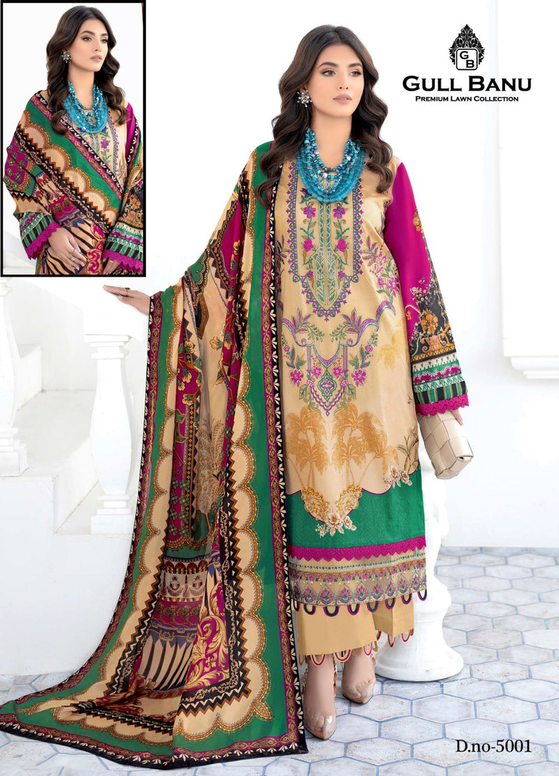 Gull Aahmed Gull Banu Vol 5 Pure Lawn Cotton Suits