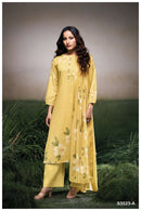 Ganga Faryat 3523 Premium Cotton Embroidered Handwork Salwar Suit