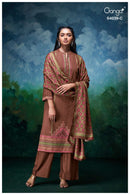 Ganga Fashion Anara 4039 Pure Pashmina Printed Embridered Work Salwar Suit