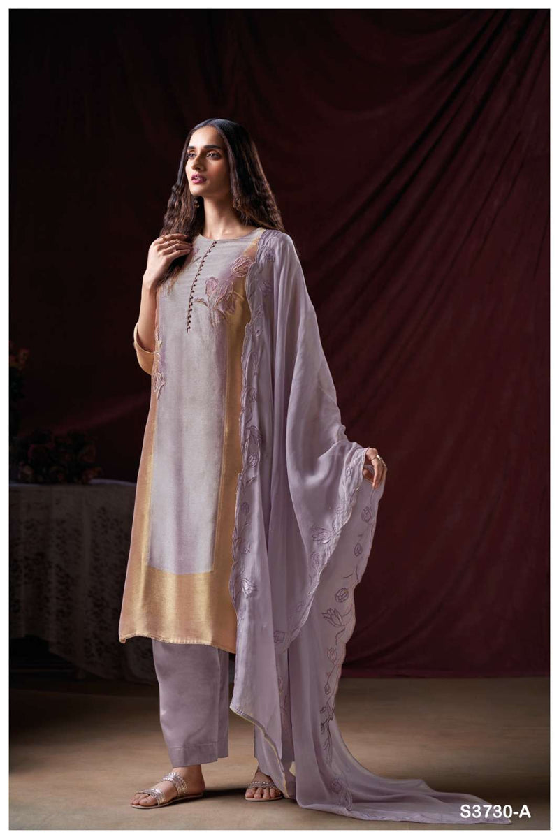 Ganga Fashion Avniya 3730 Pure Organza Silk Embroidered Work Salwar Suit
