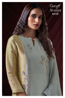 Ganga Fashion Avniya 3730 Pure Organza Silk Embroidered Work Salwar Suit