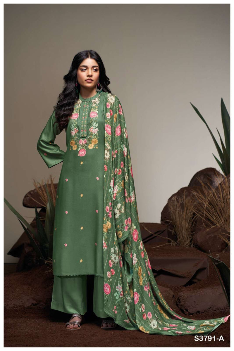 Ganga Fashion Caelia 3791 Premium Pashmina Embroidered Work Salwar Suit
