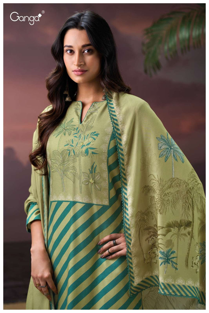 Ganga Fashion Fritzi 3896 Premium Pashmina Handwork Salwar Suit