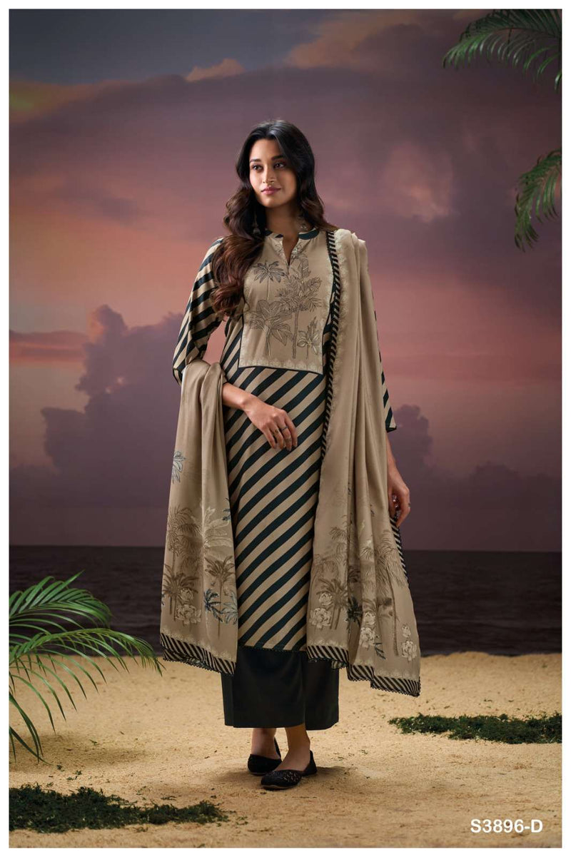 Ganga Fashion Fritzi 3896 Premium Pashmina Handwork Salwar Suit