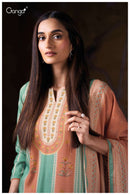 Ganga Fashion Nimara 3871 Pashmina Schiffli Embroidered Work Salwar Suit