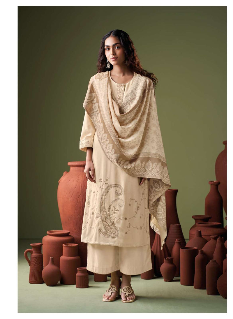 Ganga Fashion Nosem Premium Pashmina Embroidered Work Salwar Suit