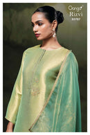 Ganga Fashion Rizvi 3787 Pure Bemberg Silk Jacquard Embroidered Handwork Salwar Suit