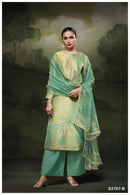 Ganga Fashion Rizvi 3787 Pure Bemberg Silk Jacquard Embroidered Handwork Salwar Suit