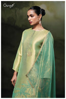 Ganga Fashion Rizvi 3787 Pure Bemberg Silk Jacquard Embroidered Handwork Salwar Suit